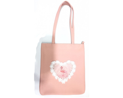 Geanta pentru copii 29x33x3 cm, poliester, roz, 1049