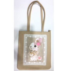 Сумка детская 29х33х3 см, полиэстер, бежевая, 1059-BG