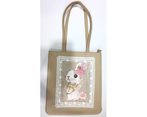 Geanta pentru copii 29x33x3 cm, poliester, bej, 1059-BG Geanta pentru copii 29x33x3 cm, poliester, bej, 1059-BG