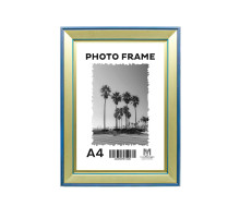 Rama foto A4 aurie cu dunga albastra 33mm F3318-GL CM*0529