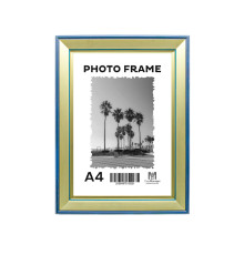 Rama foto A4 aurie cu dunga albastra 33mm F3318-GL CM*0529