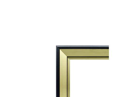 Фоторамка A4 золотo с черной полосой 33мм F3318-GB CM*0536