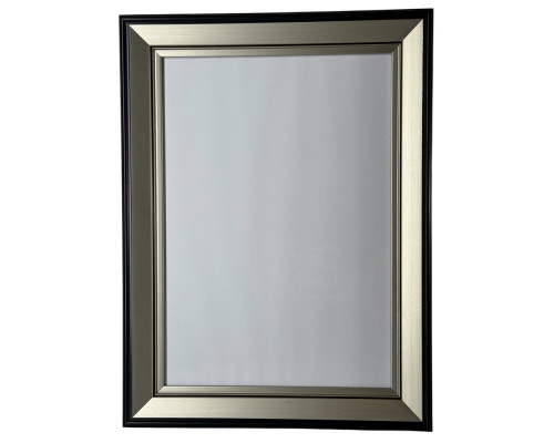 Фоторамка A4 серебро с черной полосой 33мм F3318-SB CM*0543