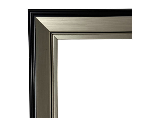 Фоторамка A4 серебро с черной полосой 33мм F3318-SB CM*0543