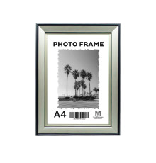 Rama foto A4 argintie cu dunga neagra 33mm F3318-SB CM*0543