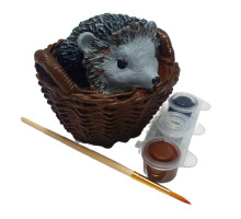 Set creatie cu figurina din gips "Arici in cosulet", CM*0406