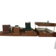 Set de birou Premium, 8 articole, piele eco maro deschis, PU108Y, S24-2 (3)