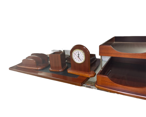 Set de birou Premium, 9 articole, piele eco, negru, S24-6 (3) Set de birou Premium, 9 articole, piele eco, negru, S24-6 (3)