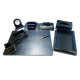 Set de birou Premium, 9 articole, piele eco, negru, S24-6 (3)