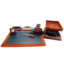Set de birou Premium, 8 articole, lemn maro, 108, S24-7 (3)