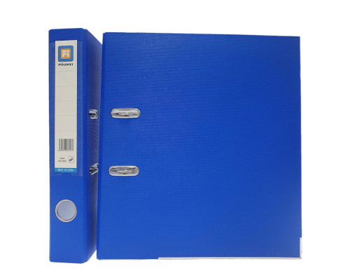 Biblioraft A4, 5 cm, PP/hartie, albastru (50)