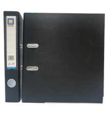 Biblioraft A4, 5 cm, PP/hartie, negru (50)