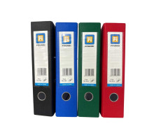 Biblioraft A4, 5 cm, PP/hartie, negru (50)