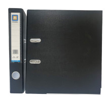 Biblioraft A4, 5 cm, PP/hartie, negru (50)