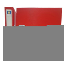 Папка-регистратор A4, 5 см, ПП/бумага, красная (50)