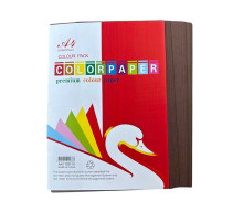 Hirtie colorata A4 cafenie, 100foi, 80gr. S28-7 (50)