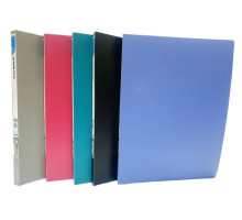 Папка с пружинным скоросшивателем А4, 5 цв. ассорти, H-203B (24/192)