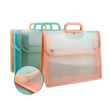 Servieta plastic A4, transparenta, 4 culori asorti EN387 (30/120)