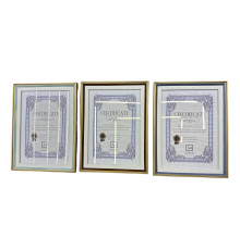 Фоторамка A4 (21x29.7cm), 30мм, золото S5-5 (60)