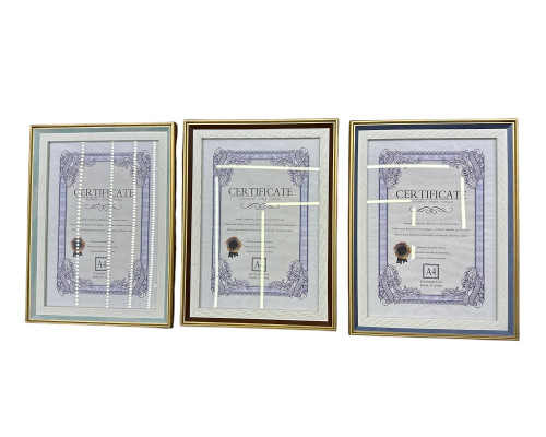 Фоторамка A4 (21x29.7cm), 30мм, золото S5-5 (60)