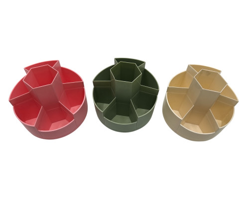 Organizator masa, 7 compartimente, rotund, plastic. (60)