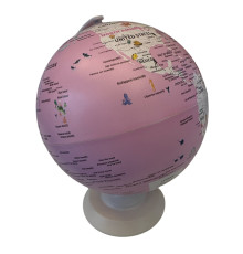 Glob roz mare pe suport 20cm S2-29 (12)