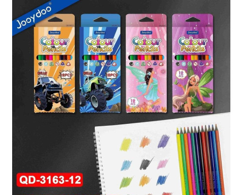 Creioane flexibile 12 cul., JooyDoo QD-3163-12 (12/240)