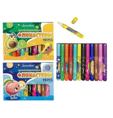 Set carioci 12 culori, cu miros fructe, JooyDoo QD-2518-1 (12/144)