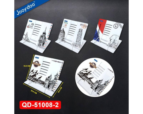 Подставка для книг, металл "Cities" JooyDoo QD-51008-2 (48) Подставка для книг, металл "Cities" JooyDoo QD-51008-2 (48)