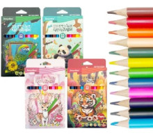 Creioane 12 culori JUMBO, triunghiulare, JooyDoo QD-31064 (12/120)