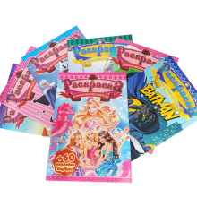 Раскраска A5 +60 наклеeк, ассорти 8 диз. M-A5-2 (16)