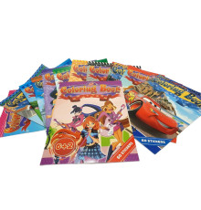 Cartea de colorat A4+60 stichere, asorti 12 diz. QD-24017 (24)