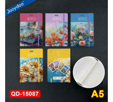 Carnet А5 96 foi, matem., coperta tare cu elastic, JooyDoo QD-15087 (96)