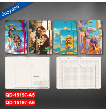 Carnet А5 96 foi, matem., coperta tare cu elastic, JooyDoo QD-15197 (96)