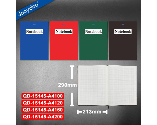 Registru oficiu, А4 100 file, matem., coperta tare, JooyDoo QD-15145-A4100 (24/148)