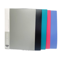 Папка пластик. А4, с 20 файлами,5 цв. ассорти DB20 (50)