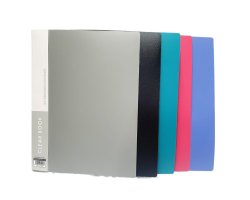 Mapa plastic A4, cu 20 folii, 5culori asorti DB20 (50)