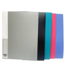 Mapa plastic A4, cu 20 folii, 5culori asorti DB20 (144)