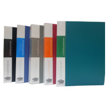 Mapa plastic A4, cu 60 folii, 5culori asorti DB60