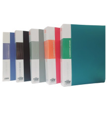 Mapa plastic A4, cu 100 folii, 5culori asorti DB100