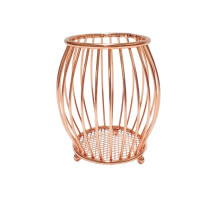 Pahar pentru pixuri, metal, rotund, aur roz, S11-6 (100)