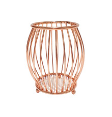 Pahar pentru pixuri, metal, rotund, aur roz, S11-6 (100)