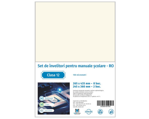 Set de invelitori pt clasa 12 mold. 100mic CM*7604 Set de invelitori pt clasa 12 mold. 100mic CM*7604