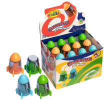 Ascutitoare cu container +radiera, Spaceship , asorti, in displai, 4856С, CLASS (24/720)