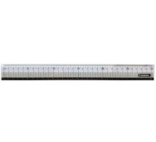 Rigla 30cm 2 scale (clasic + negru), plastic, transparent, 9004-30N, NORMA (1/24/576)