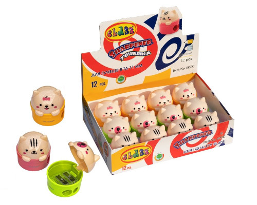Точилка с контейнером Kittens, 2 отв., 4857С, CLASS (12/720)