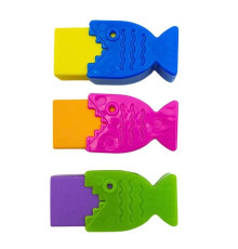 Radiera cu suport "Fish"mix 4986C CLASS (12/864)