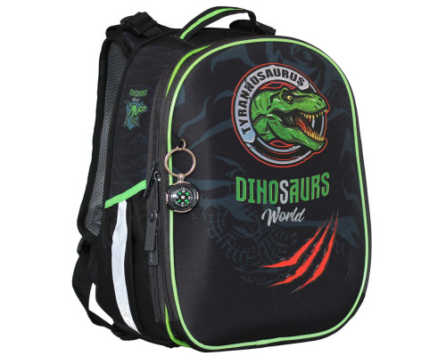 Pанец SchoolCase Mini "Dinosaurs World", 2 отд., 35х27х16см, 2408C, CLASS