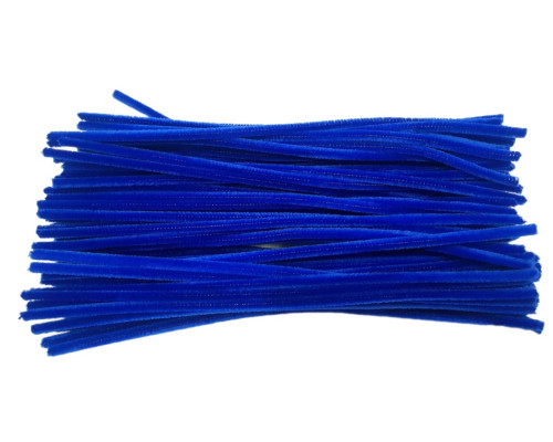 Sârmă pufoasă, 30cm, albastru 100buc. 001 (200)