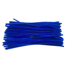 Sârmă pufoasă, 30cm, albastru 100buc. 001 (200)